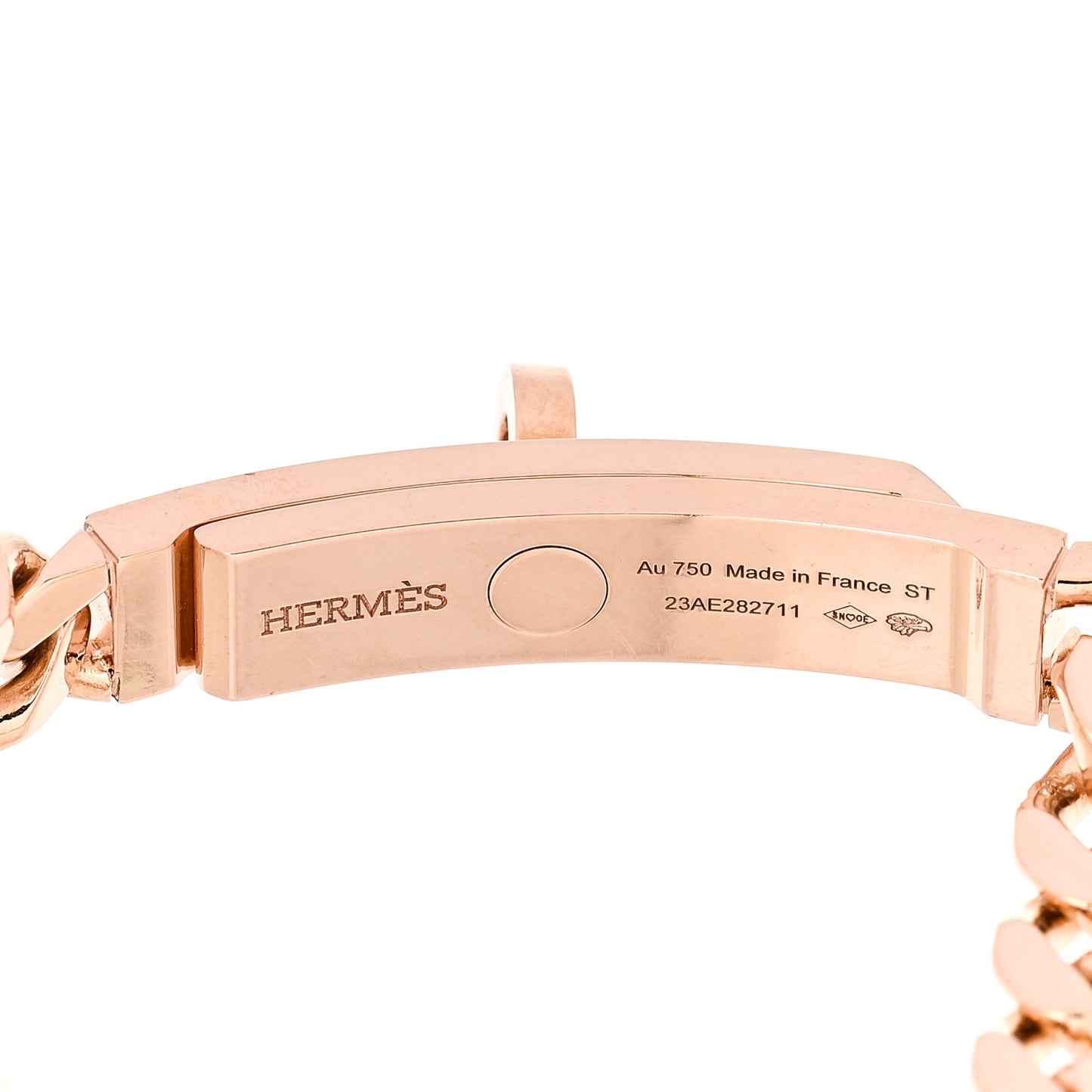 18K Rose Gold Diamond PM Kelly Chaine Bracelet ST