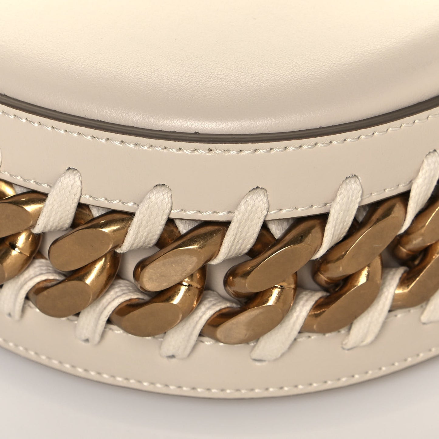 Eco Alter Nappa Medium Frayme Shoulder Bag Pure White