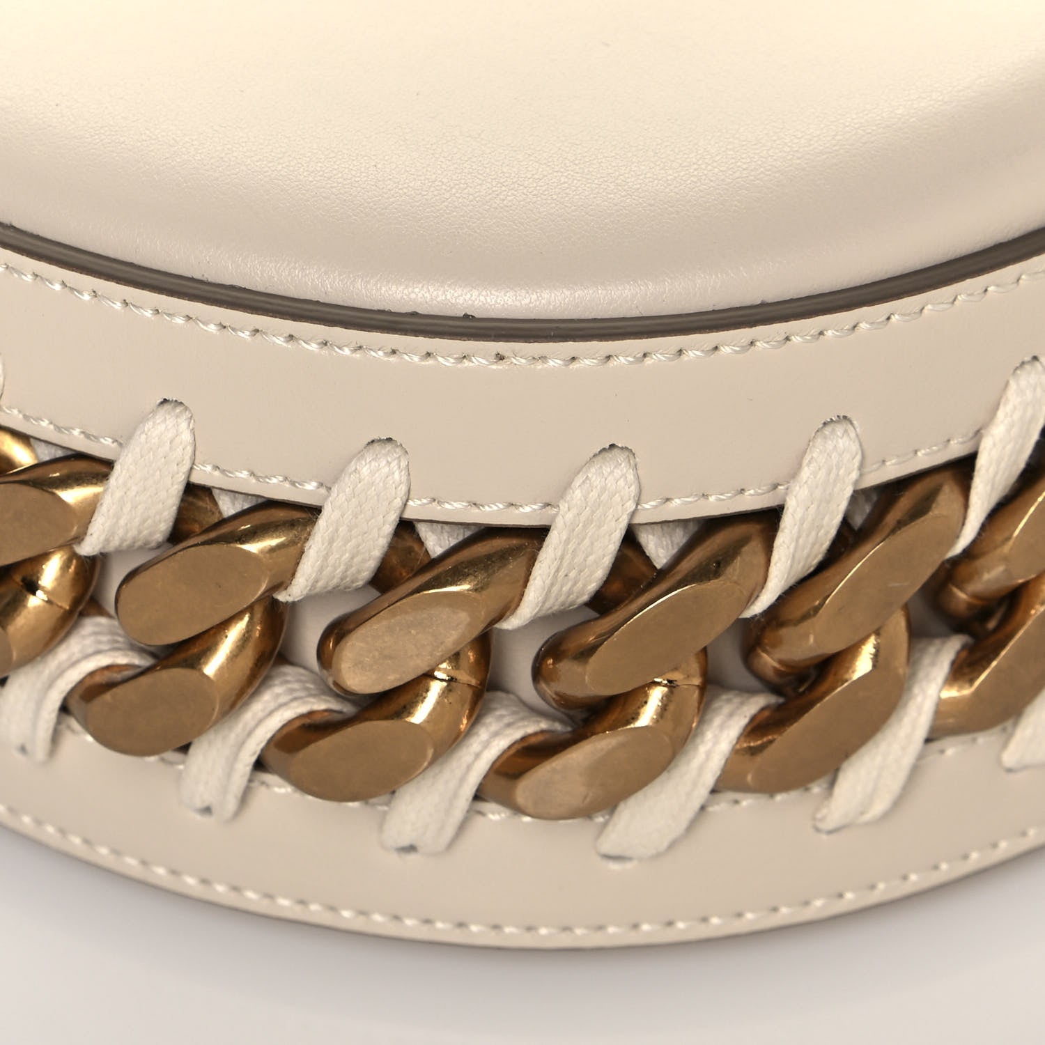 Stella McCartney Eco Alter Nappa Medium Frayme Shoulder Bag Pure White 8 of 12
