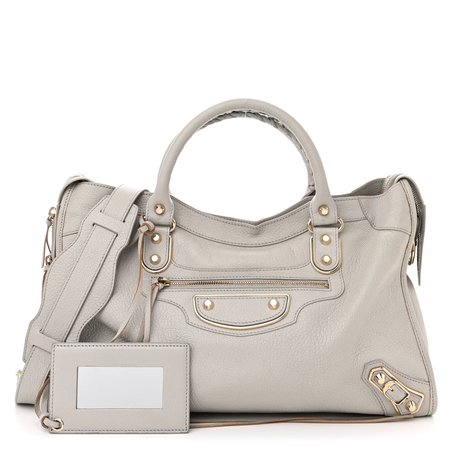 Balenciaga Chevre Gold Metallic Edge Hardware City Gris Glace 1 of 10