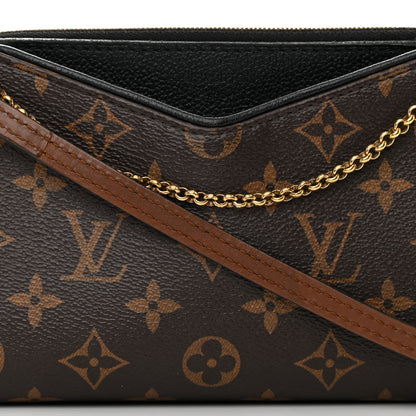 Louis Vuitton Monogram Pallas Clutch Black 9 of 20