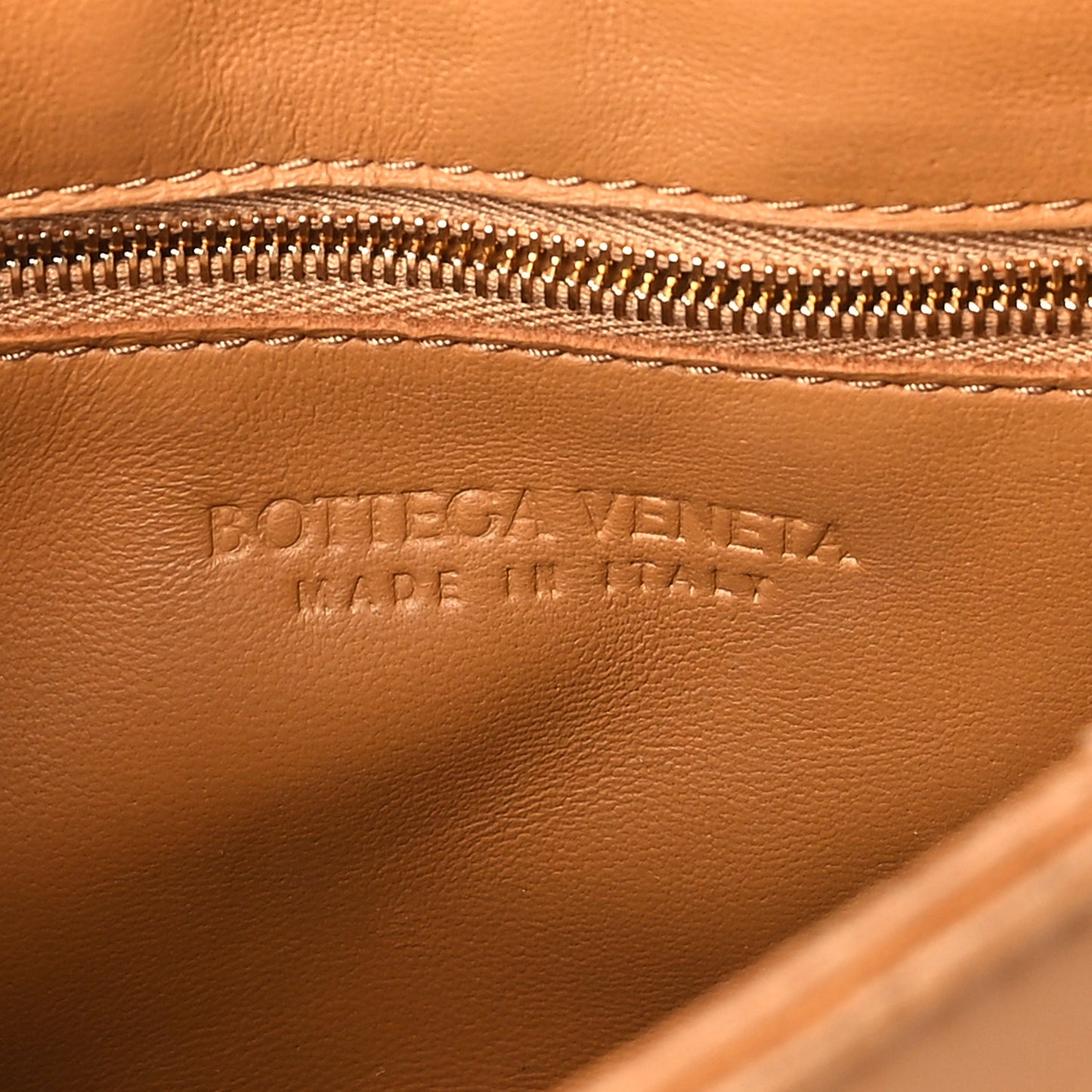Lambskin Maxi Intrecciato Cassette Crossbody Bag Caramel