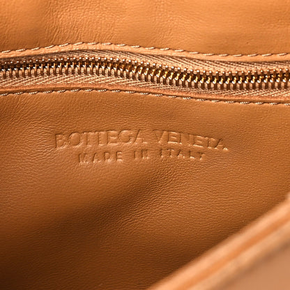 Bottega Veneta Lambskin Maxi Intrecciato Cassette Crossbody Bag Caramel 6 of 9