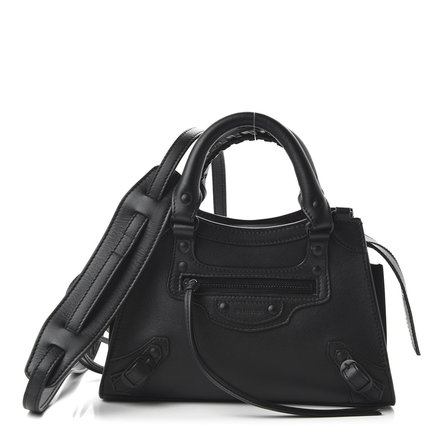 Balenciaga Smooth Calfskin Neo Classic Black Hardware Mini City Black 1 of 9
