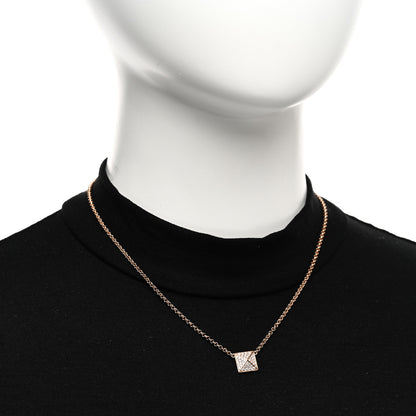 Hermes 18K Rose Gold Diamond GM Clou d'H Pendant Necklace 2 of 5