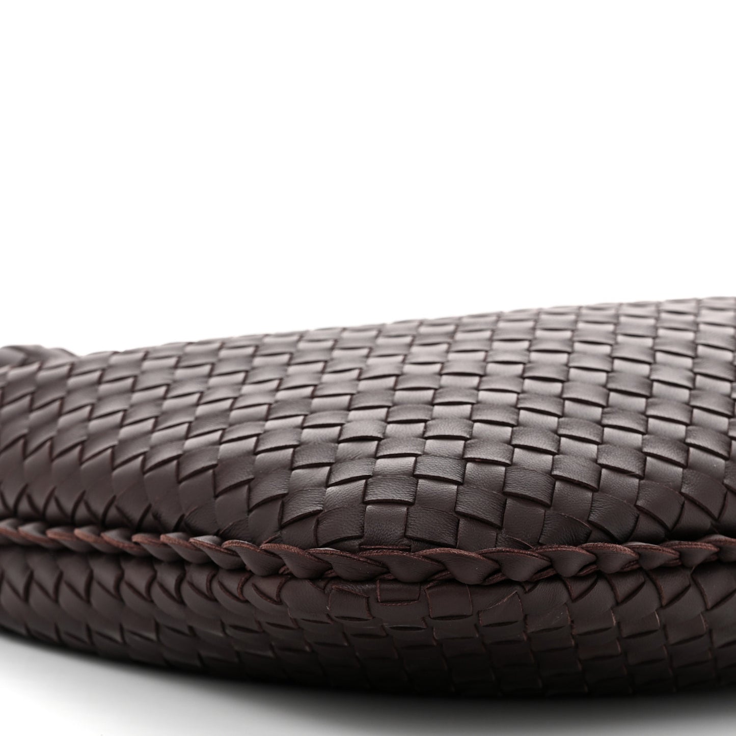 Nappa Intrecciato Large Veneta Hobo Ebano
