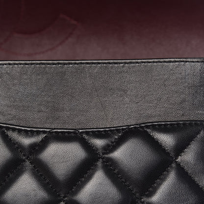 Chanel Lambskin Quilted Maxi Double Flap Black 13 of 17