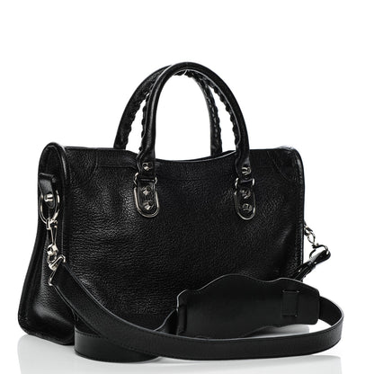 Balenciaga Chevre Silver Metallic Edge Hardware S City Black 3 of 7
