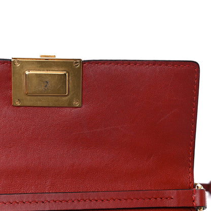 Givenchy Goatskin Quilted GV3 Mini Pocket Convertible Bag Terracotta 9 of 12