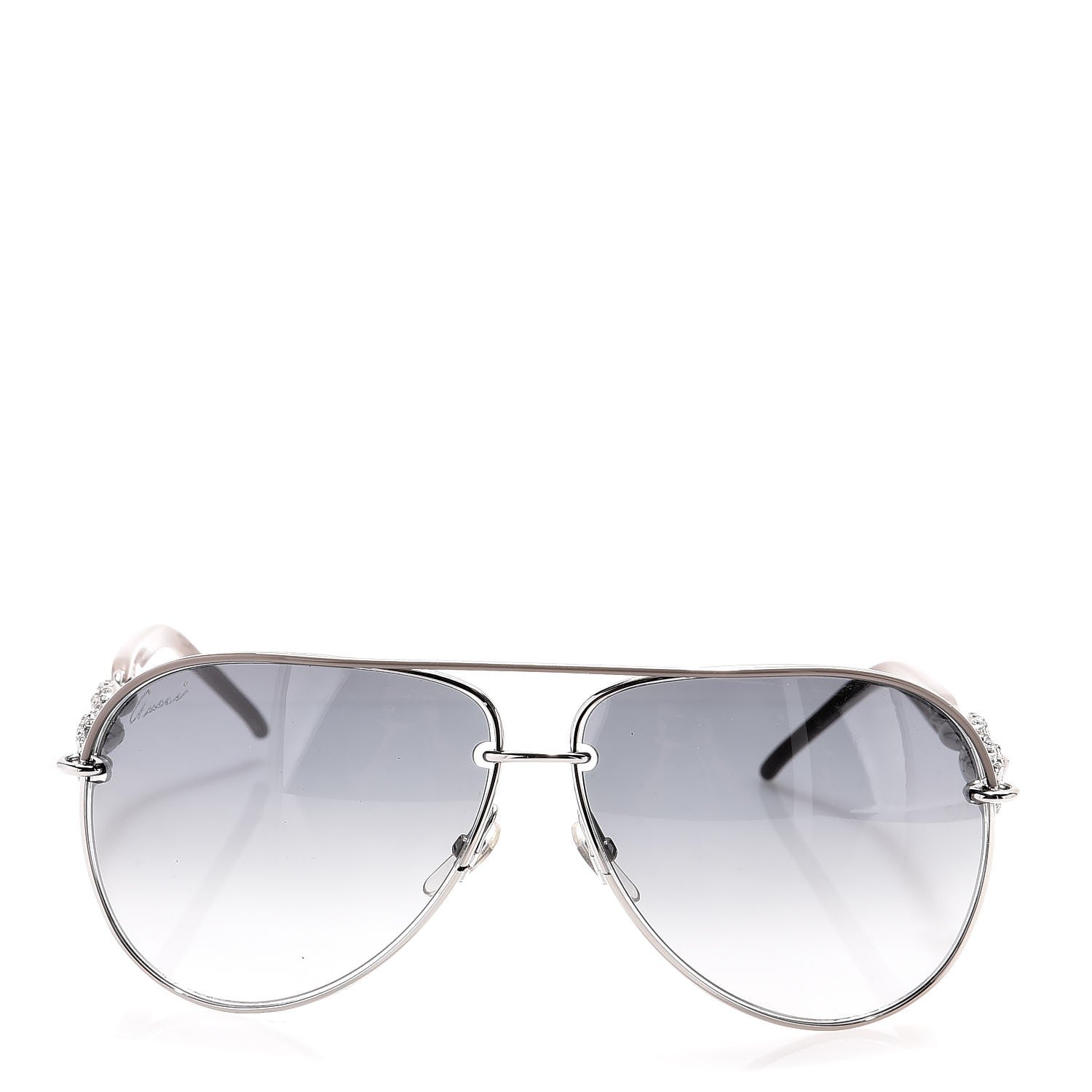 Gucci Crystal Marina Chain Aviator Sunglasses 4230/S Grey 2 of 7