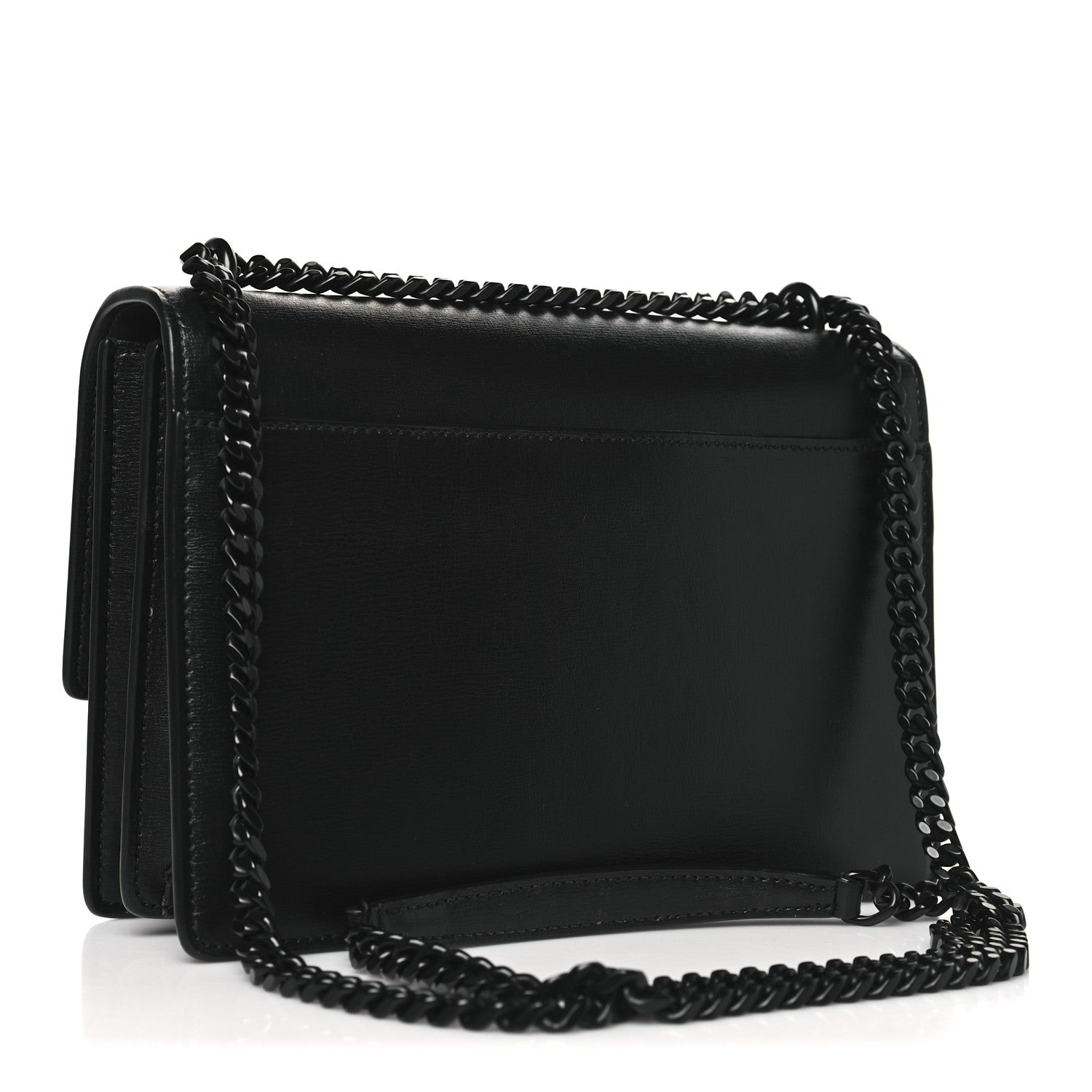 Saint Laurent Calfskin Medium Monogram Monochrome Sunset Black 3 of 11