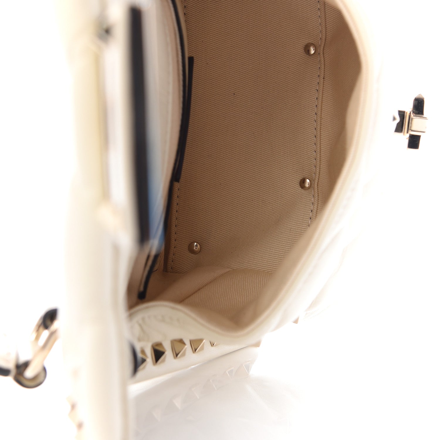 Valentino Garavani Nappa Mini Candystud Top Handle Bag Light Ivory 5 of 8