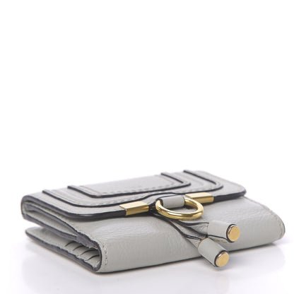 Chloe Grained Calfskin Marcie Square Wallet Atoll Blue 4 of 10