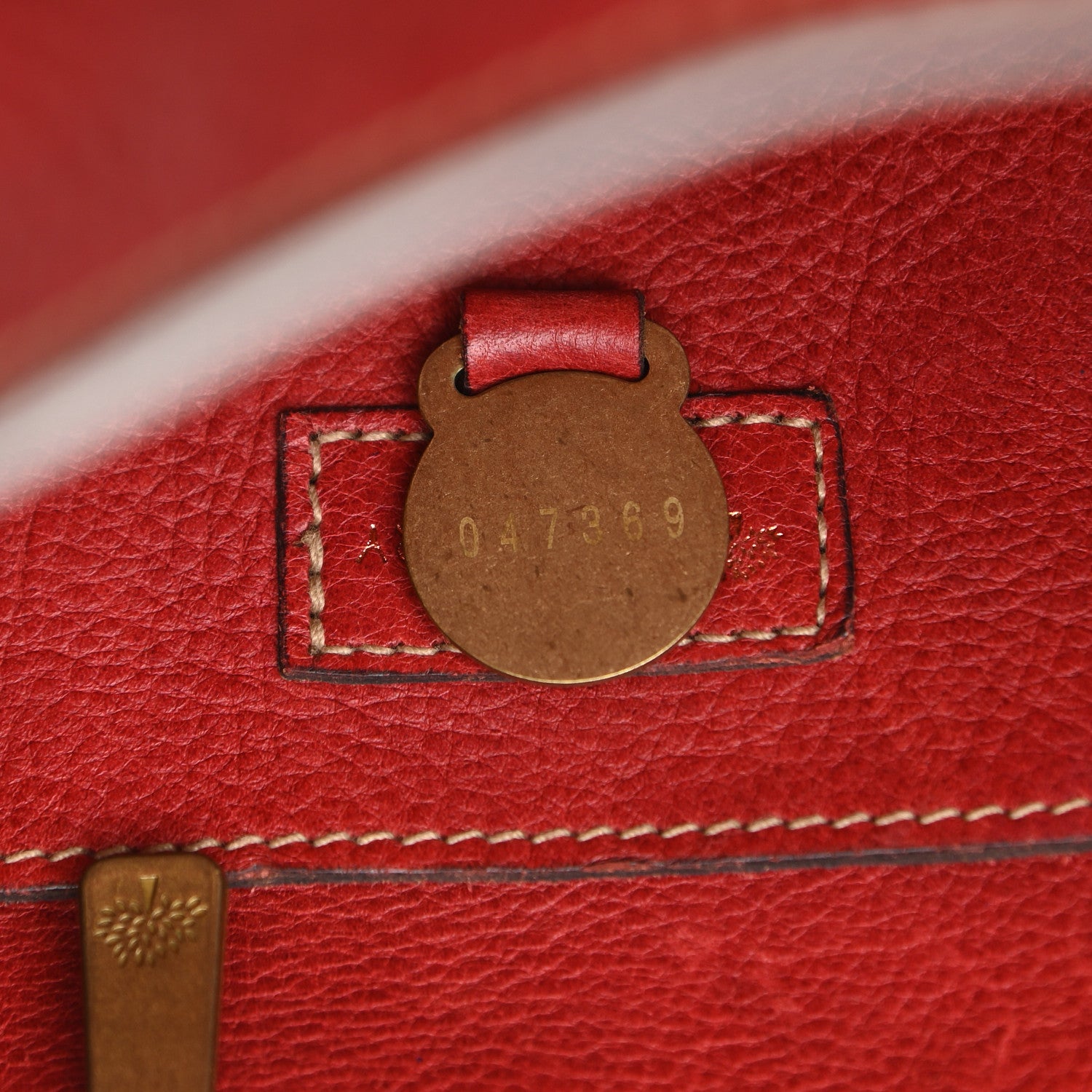 Mulberry Grained Calfskin Tooled Darwin Bayswater Red 6 of 8