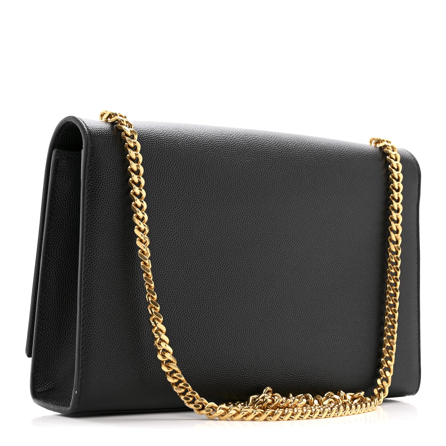 Saint Laurent Grain De Poudre Medium Classic Monogram Kate Satchel Black 3 of 12