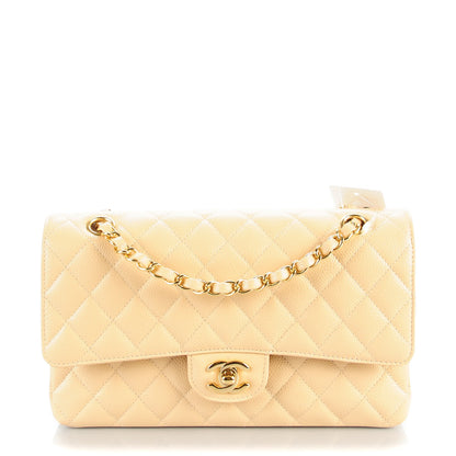 Chanel Caviar Quilted Medium Double Flap Beige Clair 1 of 8