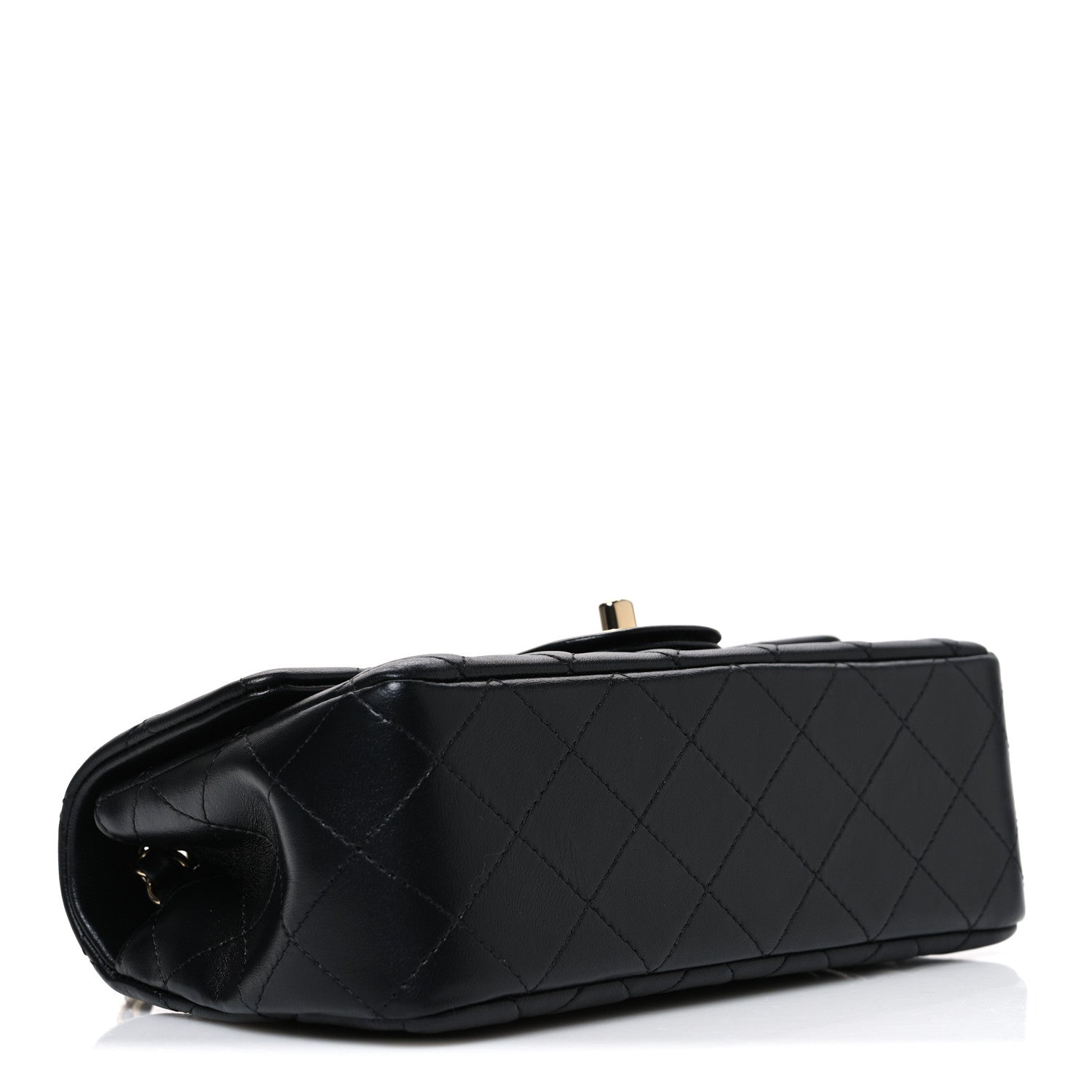 Chanel Lambskin Quilted Mini Rectangular Flap Black 4 of 10