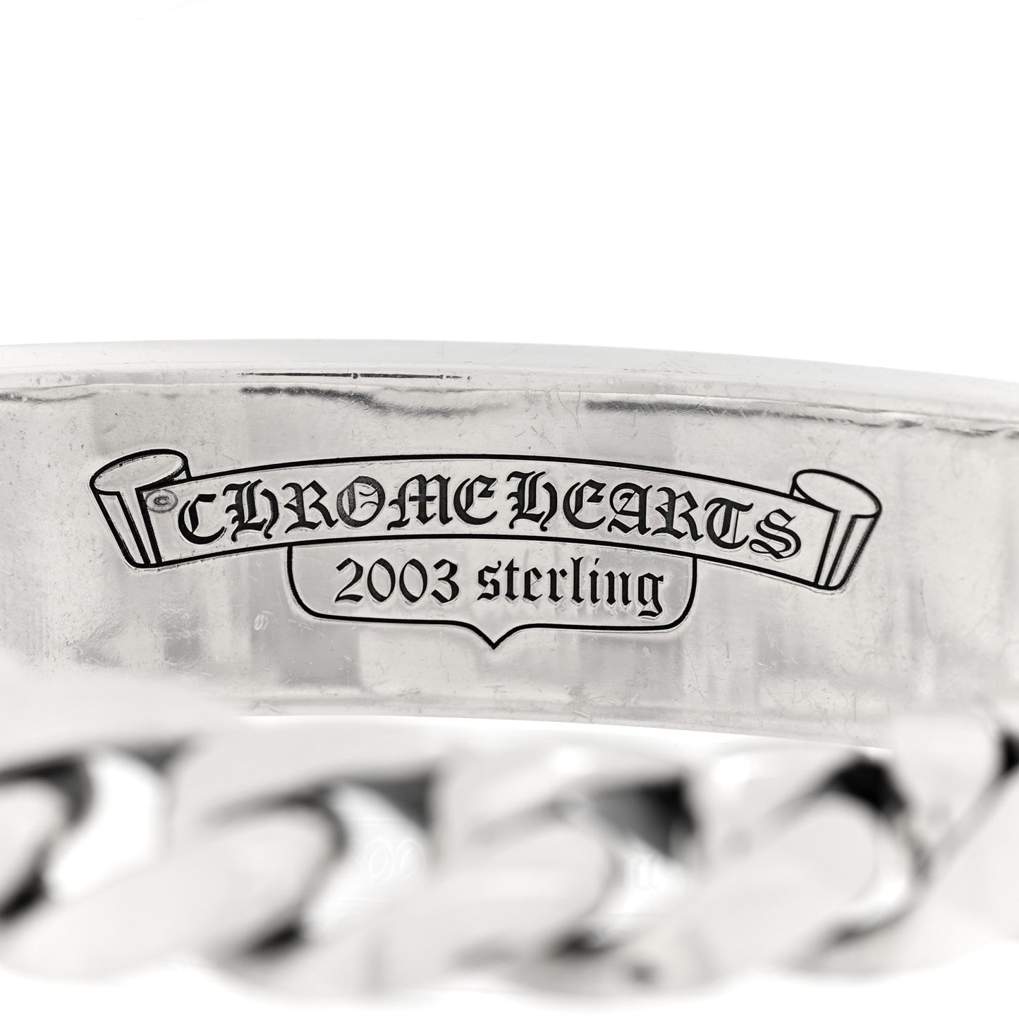 Sterling Silver Fck You Link Curb Chain Bracelet