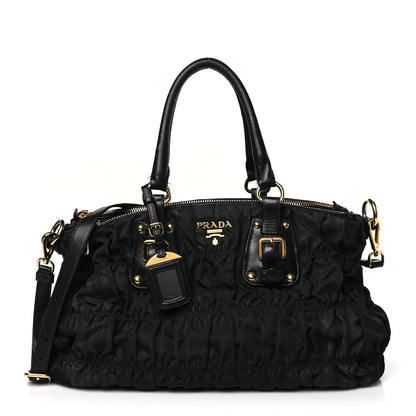 Prada Tessuto Nylon Gaufre Tote Black 1 of 11