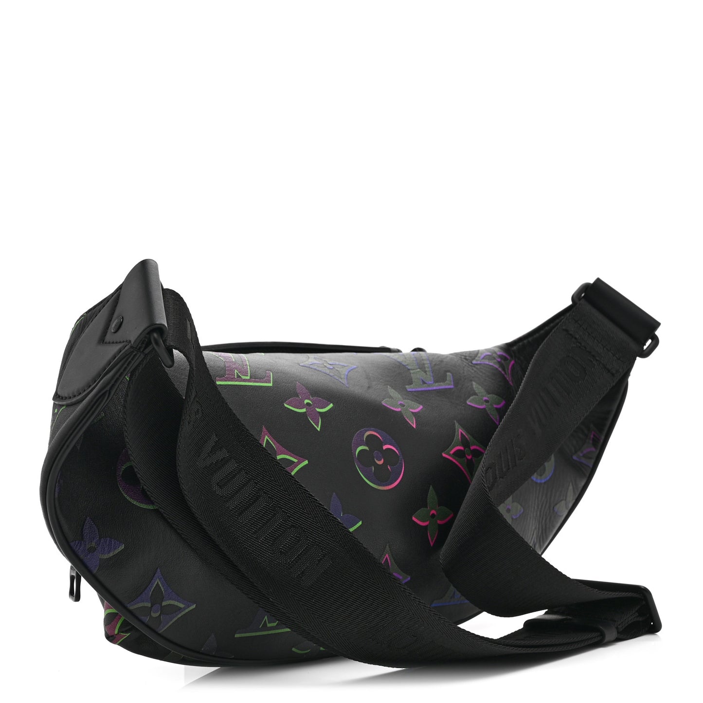Calfskin Monogram Spotlight Comet Bumbag Black Borealis