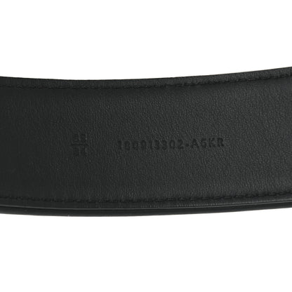 Fendi Glazed Fabric Vitello Century FF 1974 Belt 85 34 Rosso Black 6 of 7