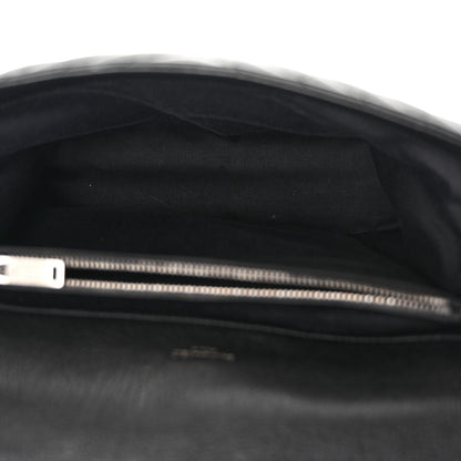 Saint Laurent Sheepskin Matelasse Chevron Monogram Large College Satchel Black 5 of 10
