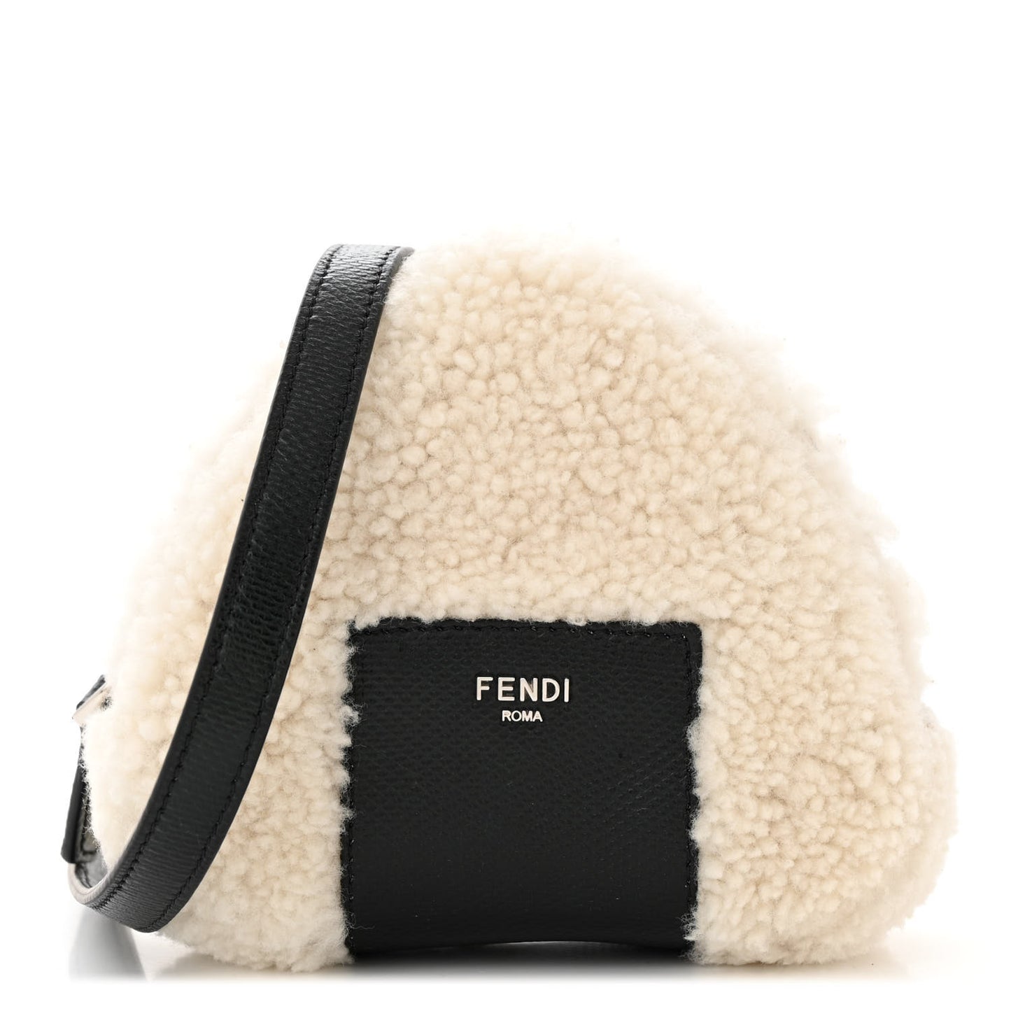 Sheepskin Karung Miniature Onigiri Bag White Ice Verde Alga