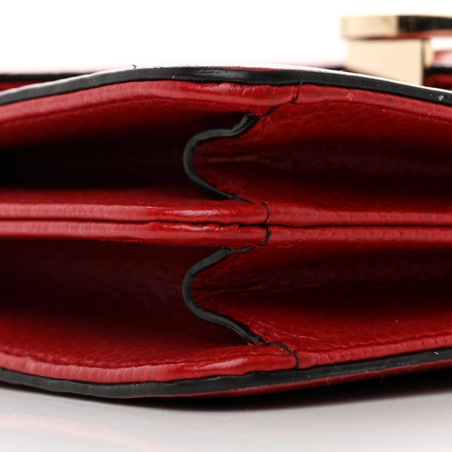 Gucci Dollar Calfskin Small Interlocking G Shoulder Bag Red 10 of 12