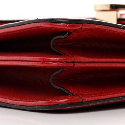 Gucci Dollar Calfskin Small Interlocking G Shoulder Bag Red 10 of 12
