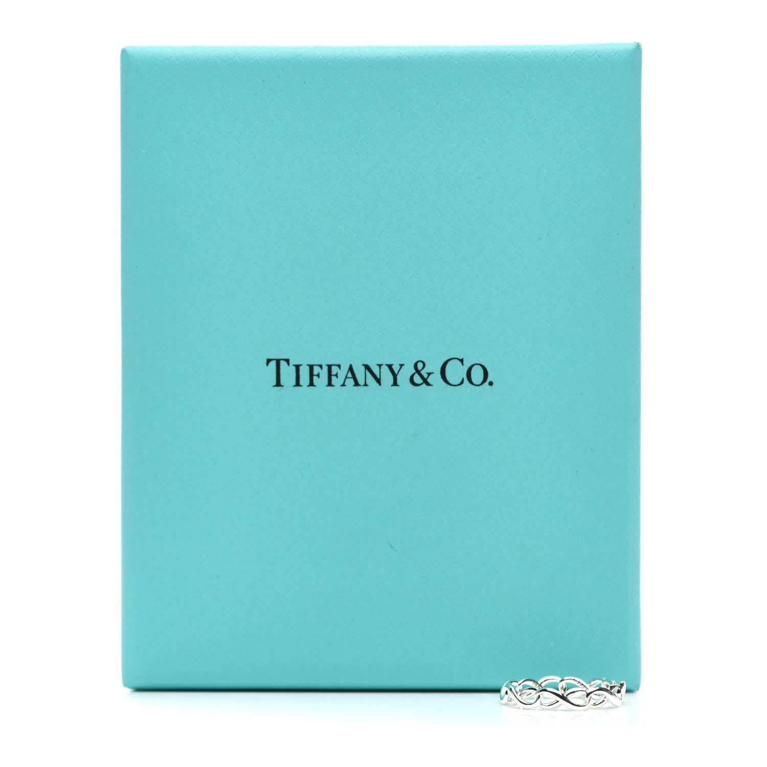 Tiffany Sterling Silver Narrow Infinity Band Ring 47 4 6 of 6