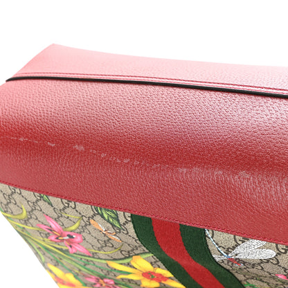 Gucci GG Supreme Monogram Flora Web Large Ophidia Tote Red 13 of 13