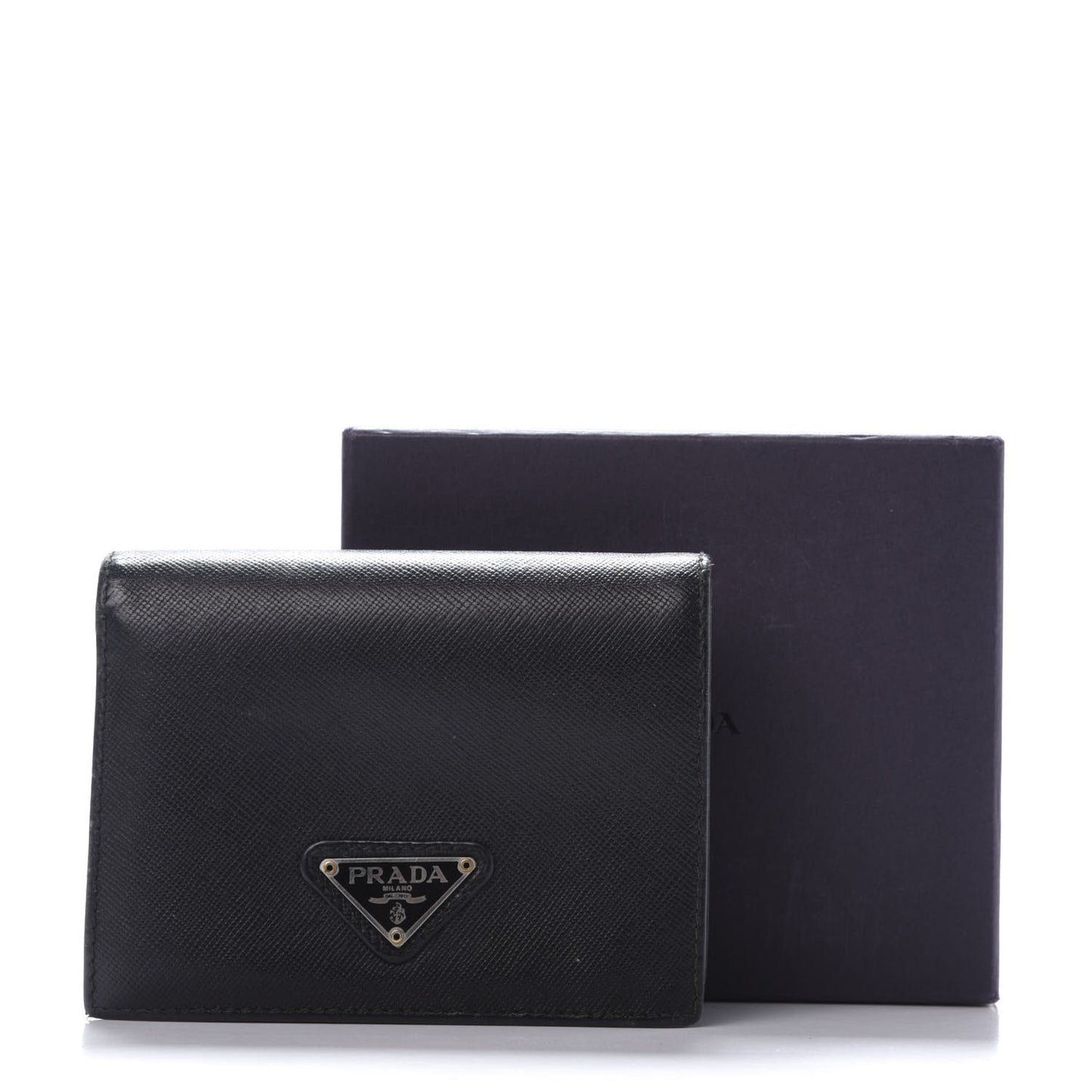 Saffiano Bi-Fold Wallet Black