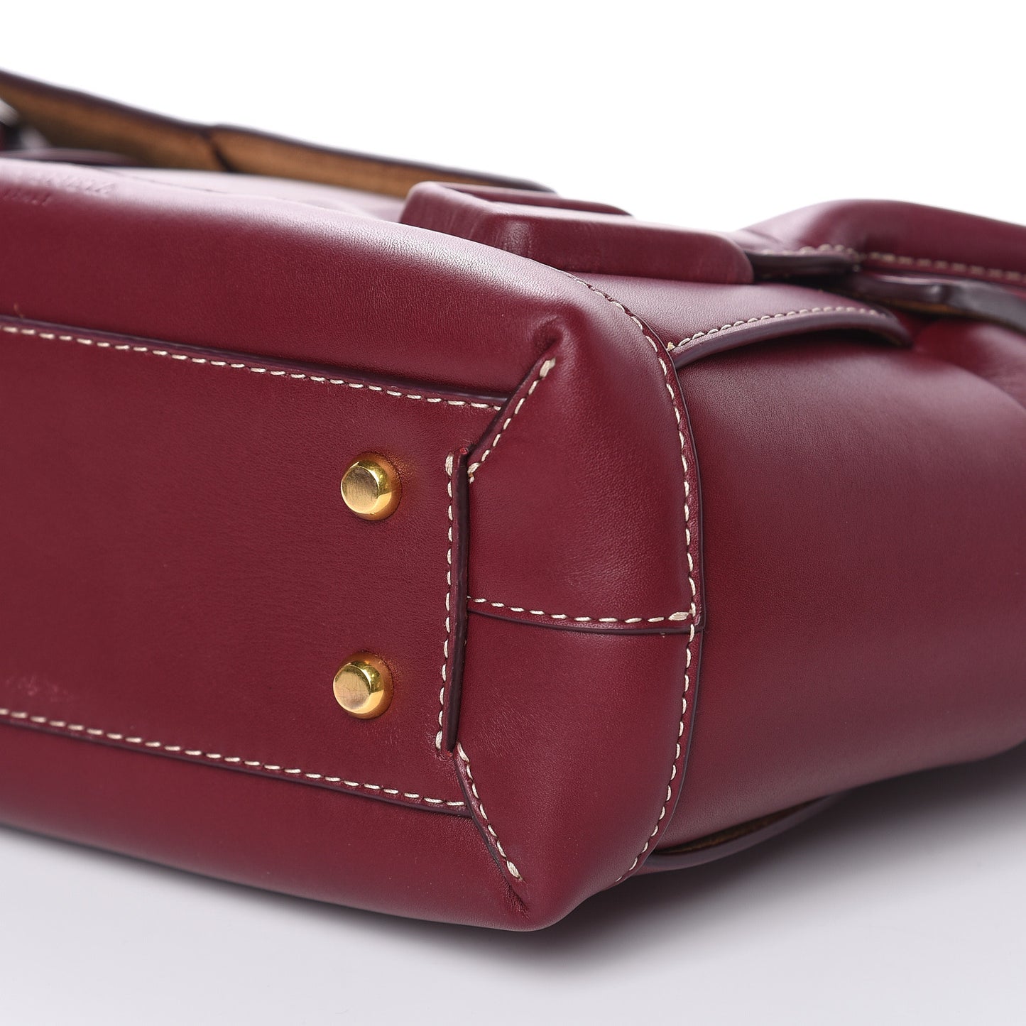 French Calfskin Maxi Intrecciato Arco 33 Bordeaux