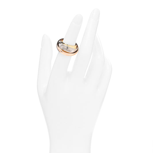 18K Pink Yellow White Trinity Must Essence Ring 51 5.75