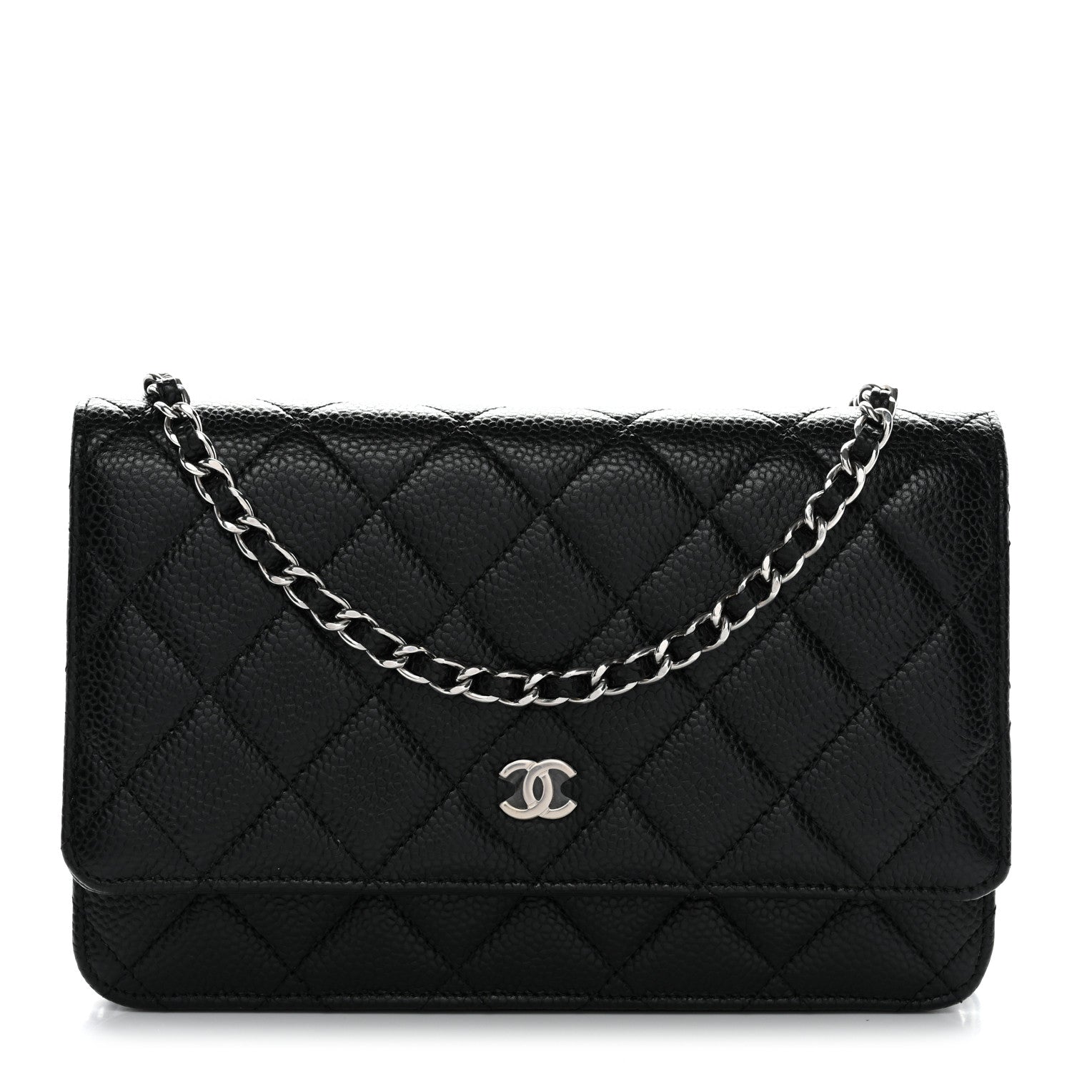 Chanel Caviar Quilted Wallet On Chain WOC Black 1 of 12