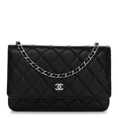 Chanel Caviar Quilted Wallet On Chain WOC Black 1 of 12
