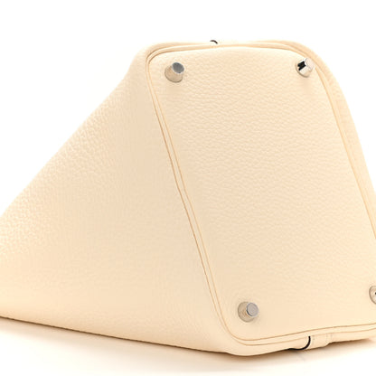 Hermes Taurillon Clemence Swift Eclat Picotin Lock 18 PM Nata Terre Battue 8 of 10