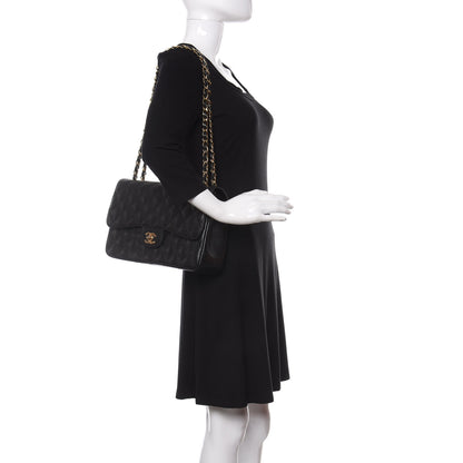 Chanel Caviar Quilted Jumbo Double Flap Black 2 of 11