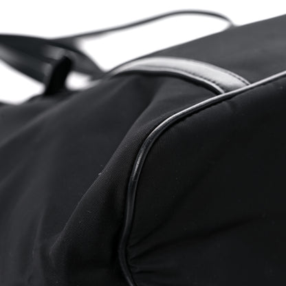 Prada Tessuto Nylon Calfskin Shopping Tote Black 7 of 12