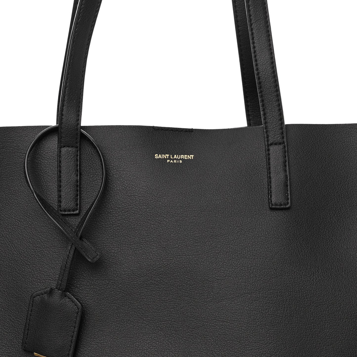 Calfskin Large Shopping Tote Black
