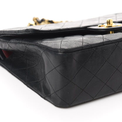 Chanel Lambskin Quilted Medium Double Flap Black 6 of 12