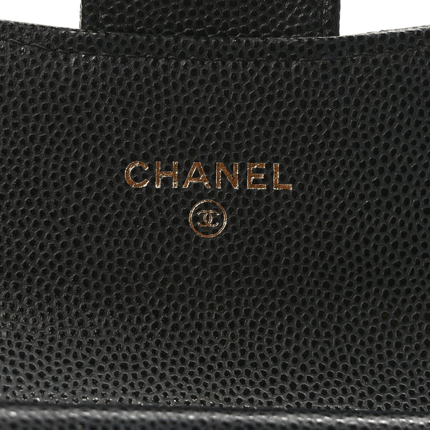 Caviar Quilted Mini Clutch With Chain Black