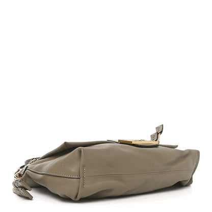 Fendi Nappa Medium Mamma Baguette Dove Gray 4 of 10