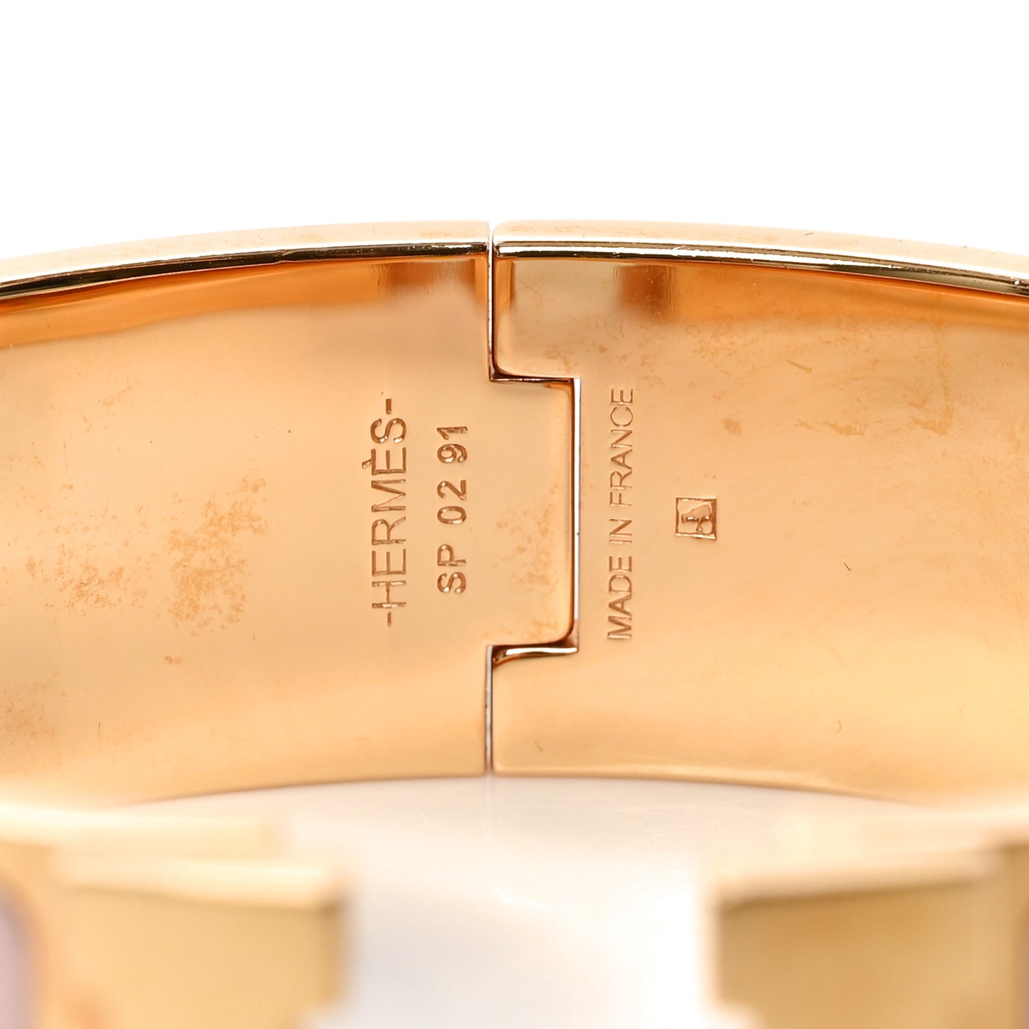 Enamel Wide Clic Clac H Bracelet GM Rose Candeur