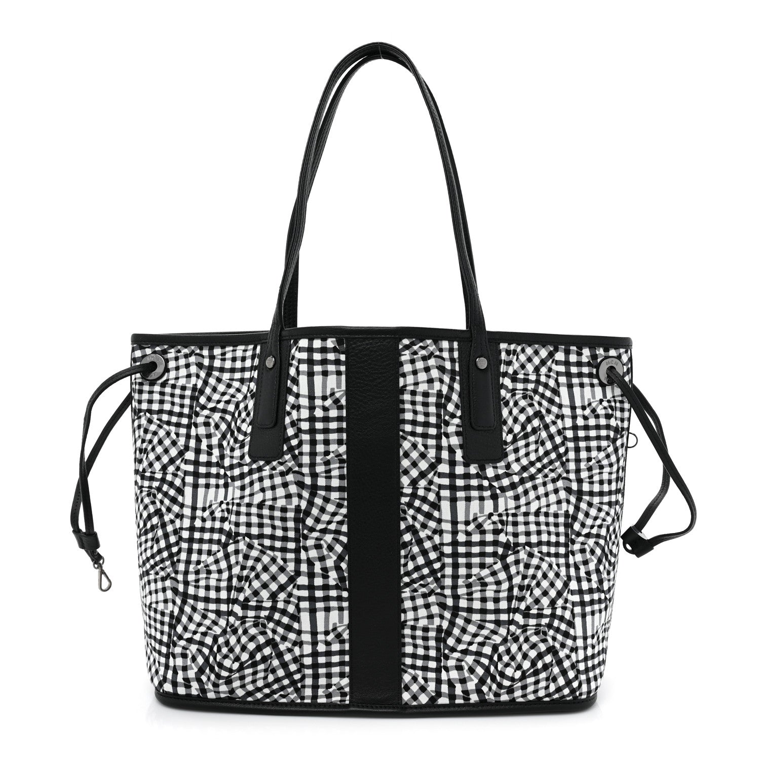 MCM Visetos Medium Liz Reversible Shopper Tote Black 4 of 16