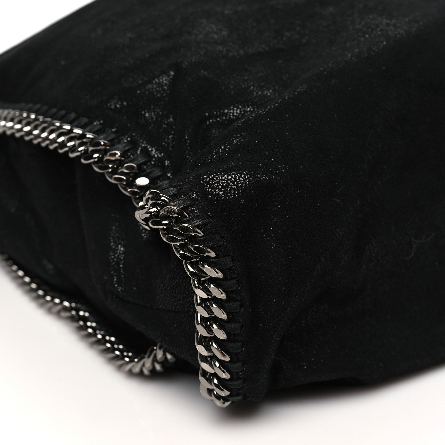 Stella McCartney Metallic Shaggy Deer Falabella Tote Black 9 of 10