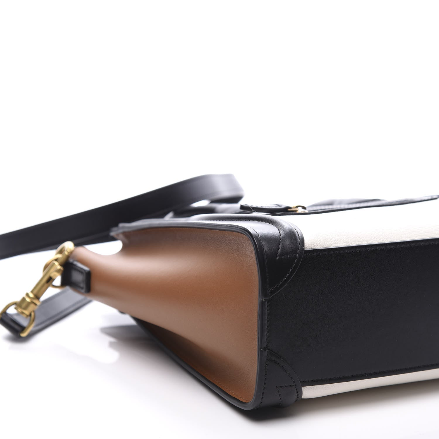 Celine Smooth Drummed Calfskin Nano Tri-Color Luggage White 6 of 8