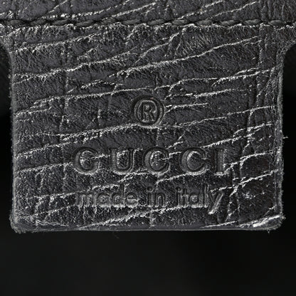Gucci Monogram Web Junco Shoulder Bag Black 6 of 12