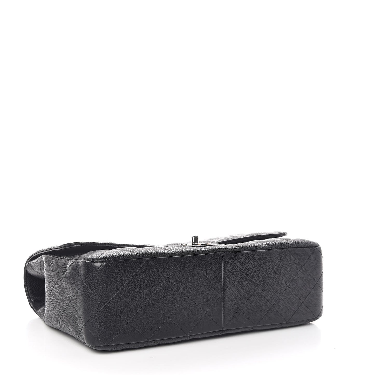 Caviar Quilted Jumbo Single Flap Black