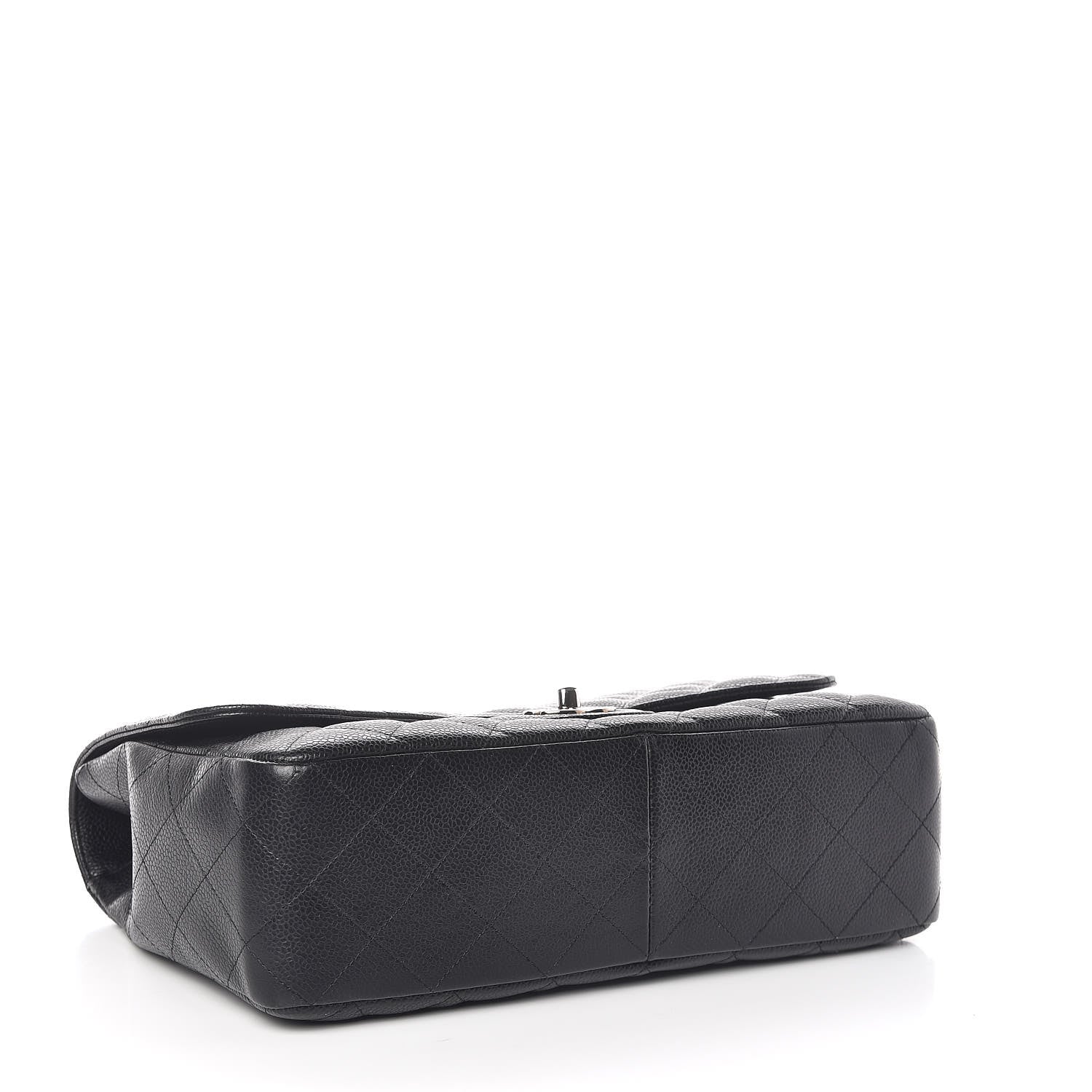 Chanel Caviar Quilted Jumbo Single Flap Black 5 of 11